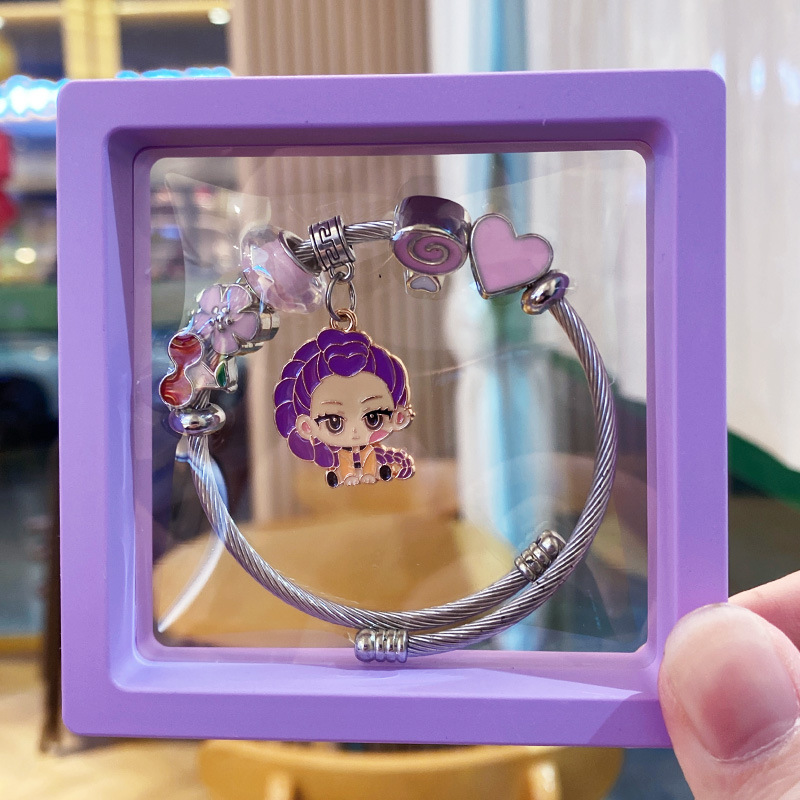 Purple girl hunting witch purple boxed bracelet