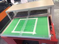 Machine semi-automatique de transfert de motifs en strass par secouage et brossage, pour la création de motifs de strass fixes, machine à strass thermocollants