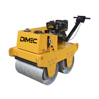 Compacteur de rouleau de route vibrant hydraulique, petit, personnalisé, d'amplitude nominale de 0.5mm, prix d'usine