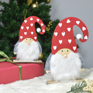 Fatti a mano di Festa <span class=keywords><strong>Feltro</strong></span> Di Natale Gnome Regali Nordic decorazione della Casa Tavolo elf Figurine - Product Image 4