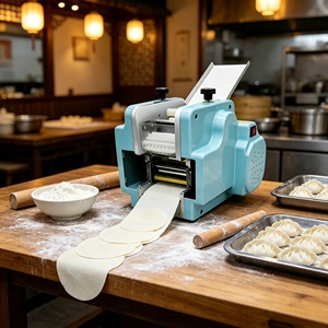 <span class=keywords><strong>Machine</strong></span> <span class=keywords><strong>à</strong></span> faire des raviolis en acier inoxydable, <span class=keywords><strong>machine</strong></span> <span class=keywords><strong>à</strong></span> fabriquer des peaux de wontons pour restaurant, hôtel, cuisine - Product Image 1