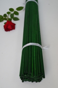 Bâtons de bambou de 60 cm pour le soutien des plantes, diamètre de 5 mm, teints en vert - Vente en gros pour les agriculteurs, bâtons pour fleurs - Product Image 4