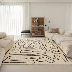 Tappeto Moderno con Motivo Geometrico Nordico di Marca Famosa Fatto a Mano e Annodato per Soggiorno - Product Image 4