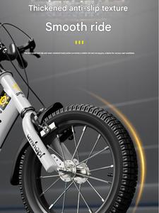 <span class=keywords><strong>Bicicleta</strong></span> Plegable para Niños de Acero con Alto Contenido de Carbono, de 3 a 12 Años, con Ruedas de Entrenamiento, Agarre Fuerte, para Múltiples Condiciones de Carretera, con Canasta de Plástico - Product Image 5