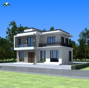 Casa Prefabricada Moderna de Acero Galvanizado de Calibre Ligero - Product Image 1