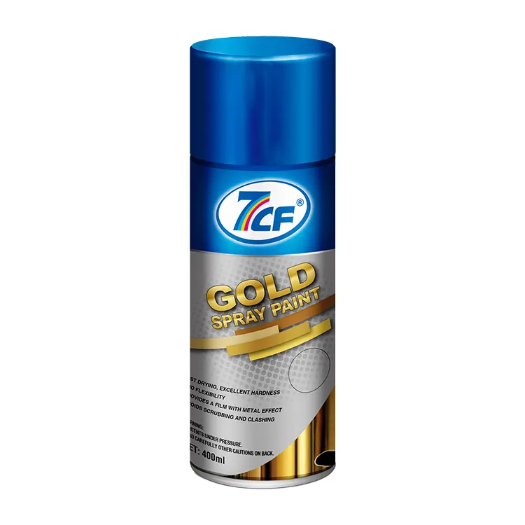 7CF पेशेवर ग्रेड सोने प्रभाव दर्पण पेंट स्प्रे के लिए फर्नीचर