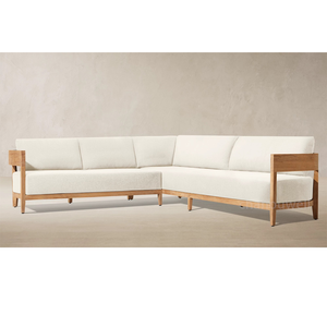 Canapé d'extérieur <span class=keywords><strong>en</strong></span> bois <span class=keywords><strong>de</strong></span> teck élégant pour <span class=keywords><strong>jardin</strong></span>, mobilier <span class=keywords><strong>de</strong></span> <span class=keywords><strong>salon</strong></span>, canapé d'angle modulable style architecture royale pour l'extérieur - Product Image 4