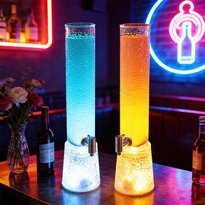 Distributeur de bière éclairé par LED, 3L, avec prise ronde, pour bar, fête, distributeurs de boissons - Product Image 2