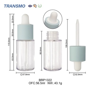 หลอดหยดพร้อมขวดหยดแบบมีฉลากส่วนตัว ขวดหยดพลาสติกสำหรับสัตว์เลี้ยงขนาด 56 มล. ขวดหยดแก้วสำหรับบรรจุเซรั่ม - Product Image 2