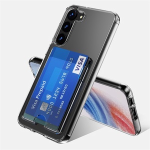 Custodia a portafoglio <span class=keywords><strong>trasparente</strong></span> semplice per Slot per schede per <span class=keywords><strong>Samsung</strong></span> S23 Plus <span class=keywords><strong>Cover</strong></span> in acrilico <span class=keywords><strong>trasparente</strong></span> antiurto per S23 ultra S22 <span class=keywords><strong>S21</strong></span> S20 FE - Product Image 1
