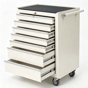 Heavy Duty Stainless Steel Industrial <b>Tool</b> Cabinet with 3 <b>Drawers</b> 4 Casters Padlockable 200kg Load Capacity & Customizable - Product Image 1