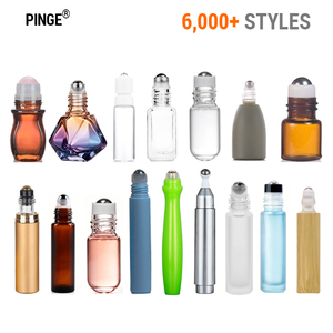 Flacon roll-on 1 2 3 ml, mini échantillon, ambre givré, bouchon noir en plastique, boîte découverte écologique pour huile parfumée - Product Image 2