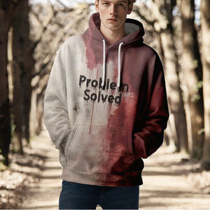 เสื้อฮู้ดดี้ผู้ชายแบบขายส่งสั่งทำพิเศษ ผ้าฝ้ายฟลีซเนื้อนุ่ม ระบายอากาศได้ดี พิมพ์ลาย 3 มิติ สำหรับฤดูหนาว แบรนด์ ommiz - Product Image 3