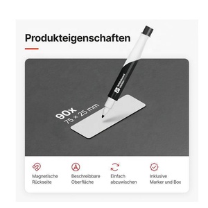 Letreros magnéticos reutilizables para escribir en <span class=keywords><strong>pizarra</strong></span> blanca, <span class=keywords><strong>pizarra</strong></span>, tablero Kanban y <span class=keywords><strong>nevera</strong></span>-Tarjetas magnéticas con marcador - Product Image 2