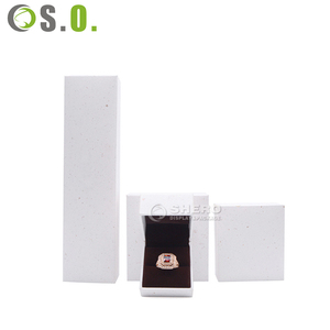 Boîte à bijoux personnalisée en cuir PU avec insert en velours, boîte à pendentifs haut de gamme, boîte en cuir artificiel, boîte à bijoux avec logo d'usine, boîte en papier - Product Image 4
