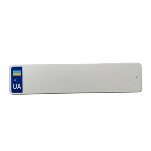 Placa de Matrícula de Aluminio Reflectante para Automóvil y Motocicleta, Estilo Europeo, con Logotipo Personalizado, Blanca, al por Mayor - Product Image 3