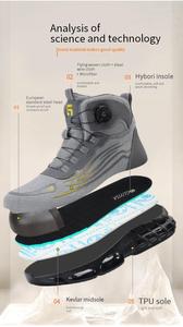 <span class=keywords><strong>Chaussures</strong></span> <span class=keywords><strong>de</strong></span> <span class=keywords><strong>sécurité</strong></span> souples GUYISA personnalisées avec embout en acier conforme aux normes européennes, <span class=keywords><strong>taille</strong></span> 37-<span class=keywords><strong>49</strong></span>, anti-impact, résistantes aux perforations, modèle LB5080 - Product Image 5