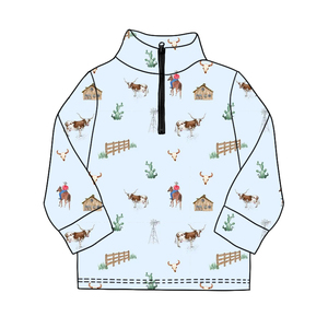 Chemises pour enfants à imprimé western cowboy respirantes sur mesure, taille plus, à manches longues, sweat-shirt à capuche, pull, équitation, printemps, automne, décontracté, garçons - Product Image 4