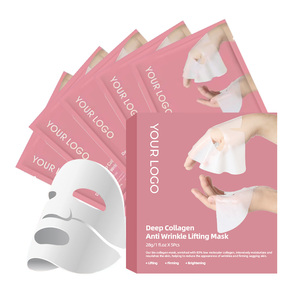 Masque en feuille personnalisé pour le soin de la peau, collagène, vitamine C, rose, pour le visage - Product Image 3