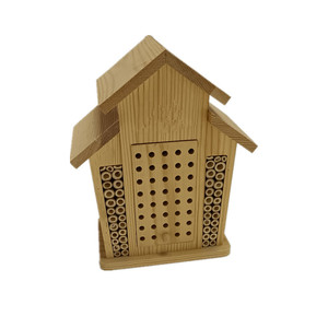 Commercio all'ingrosso personalizzato <span class=keywords><strong>in</strong></span> legno naturale insetto Hotel carpentiere Bee House Mason Bee House - Product Image 2