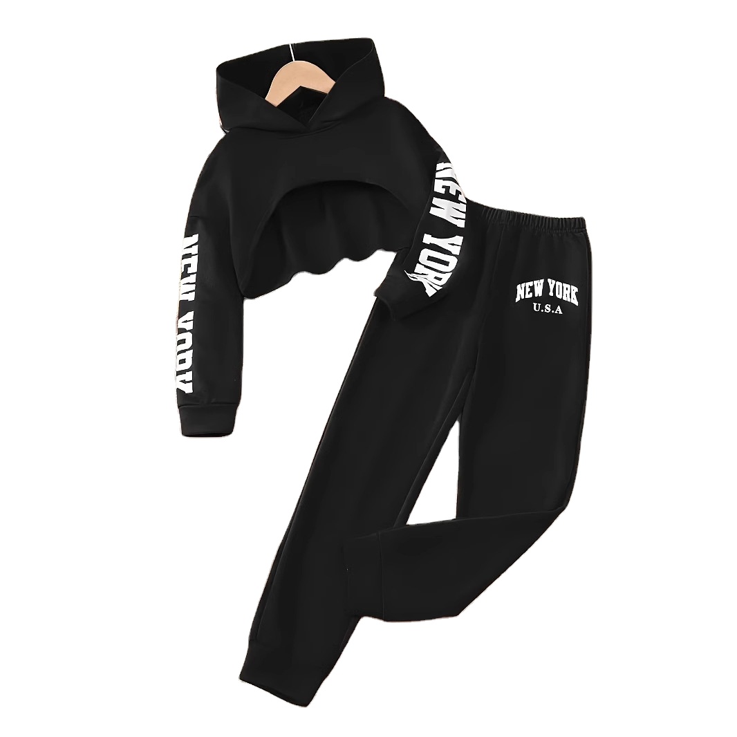 Track Suit Kids Unisex Sweatsuits Piece Set TiaoBug Kids Boys