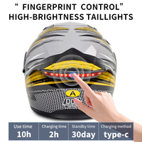 Casque de moto modulaire en promotion, double visière, ABS, feu arrière LED, logo personnalisé, homologué DOT, toutes saisons, usine AD