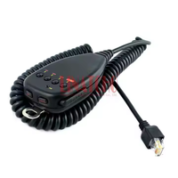 Microphone PTT dynamique filaire noir à 8 broches en plastique pour autoradio, compatible TM261A TM461 TM-241A TM-231A TM-431A TM-531A MC-44