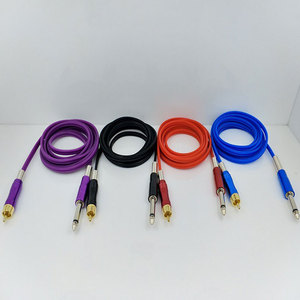 Kissure 1.8m tatsoul RCA jack machine à tatouer interface câble Clip cordon interrupteur crochet <span class=keywords><strong>ligne</strong></span> pour kit de Conversion alimentation - Product Image 3