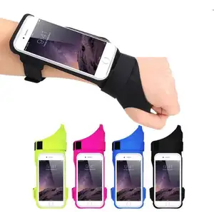 Outdoor Sports Mobile Phone Running Arm Bag Arm Band Phone Holder With Reflect Light Strap