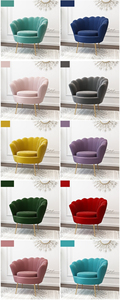 Wholesale Luxury <strong>Flower</strong>-Shaped Accent <strong>Chair</strong> Fancy Single Sofa Dining <strong>Chairs</strong> Living Room Furniture - Product Image 6