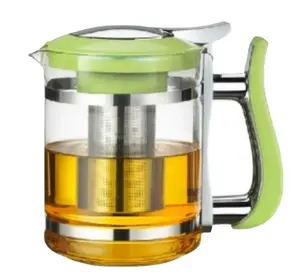 茶壶茶壶注水器可爱免费定制咖啡茶具独特设计玻璃不锈钢大容量1.5升