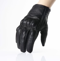 Gants de sécurité personnalisés avec logo, en cuir de chèvre véritable, tactiques, respirants, pour moto, sport, extérieur.