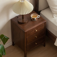 Table de chevet en bois massif, moderne et simple, petite armoire de rangement en bois pour chambre à coucher, avec tiroirs