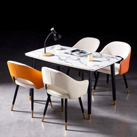 OEM Poltrona 420*425*800mm Fauteuil en cuir Luxe Loisirs Chaise moderne Chaise de salle à manger nordique