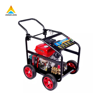 Alta presión 250bar 13HP Diesel No tóxico Remolque Máquina de lavado a presión Lavadora a presión Coche - Product Image 1