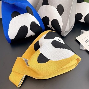 2025 nuevo bolso de punto Panda de la serie National Treasure con cierre <span class=keywords><strong>abierto</strong></span> con forro de poliéster bolsa de recuerdo de viaje bonita - Product Image 2