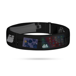 Ceinture de course élastique personnalisable avec logo, sac banane étanche à fermeture éclair pour fitness, sports de plein air, vente en gros, ceinture de course pour course à pied - Product Image 1