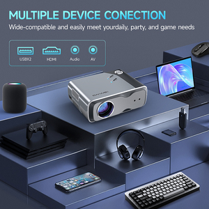 Oem a8t Pro video chiếu 1000 ANSI Lumens bản địa 1080P 4K FHD xách tay LED máy chiếu 5G Wifi <span class=keywords><strong>Bluetooth</strong></span> Màn Hình phản chiếu - Product Image 3