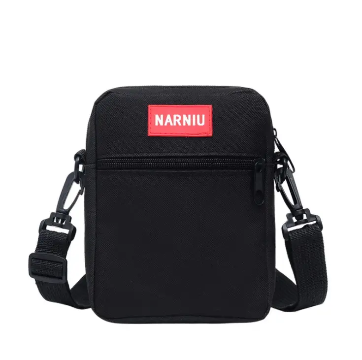 Man and women mini single shoulder bag new style small square black cross-body messenger bag sport shoulder bag men