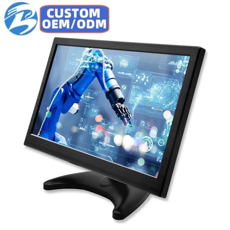 Wholesale 13.3 Inch TFT LED IPS HD Screen VESA Desktop VGA Port Industrial Monitor for POS CCTV PC in Stock