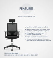 Vente chaude de ménage échantillon gratuit conception originale dossier personnalisé Support de cou chaises de bureau ergonomiques