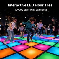 Dalles LED interactives pour jeux de sol, écran d'affichage RGB intérieur, jeux de pixels LED