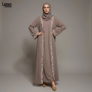 Modest Islamic <strong>Abaya</strong> Loose Fit Long Robe Ramadan Eid Dress Women Muslim <strong>Abaya</strong> Cardigan Style Maxi Dress - Product Image 6