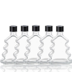 Phẳng Giáng Sinh Cây Thủy Tinh Trong Suốt Sợi Miệng Hương Liệu Chai 200Ml Nước Hoa Tinh Dầu Chai Khuếch Tán Chai Thủy Tinh - Product Image 3