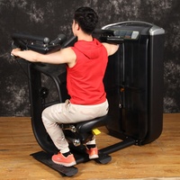 Appareil de musculation professionnel en acier pour presse à épaules assise, entraîneur abdominal réglable à sélection de charge par broche et machine d'extension dorsale