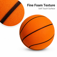 Ballon de basket en mousse PU Elite taille 7 de 29,5" - 340 g, léger, respirant, durable, résistant à l'eau, silencieux, pour en