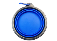 Bol d'eau pliable en Silicone pour chien de voyage, logo personnalisé 1 pièce