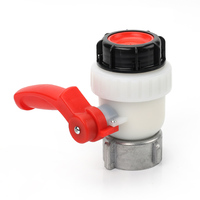 Vanne de réservoir IBC en PP avec noyau en PE A62 A75, raccord femelle S60x6 DN40 DN50, vanne de sortie de gaz manuelle 2 pouces pour stockage de produits chimiques