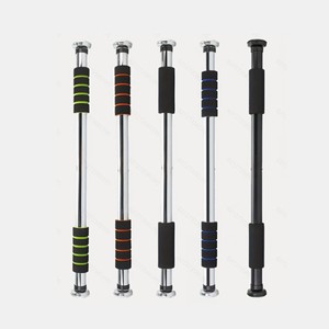 Barre horizontale extensible en acier pour porte, sans perçage, équipement de musculation pour bras - Product Image 2