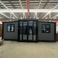 Maison préfabriquée de luxe en acier, extensible, avec salle de bain et cuisine, pour application en villa